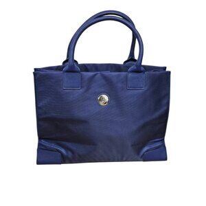 Joy Mangano Tuff-tech Travel  Tote Handbag  Blue Dual Straps Nylon
